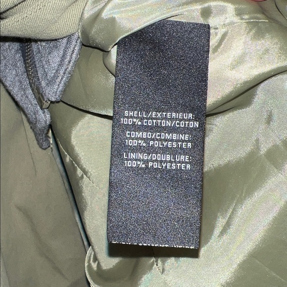 7 For All Mankind Olive Trench Coat - Picture 7 of 7